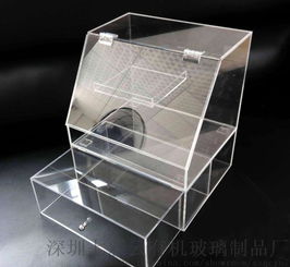 七彩云亚克力2层透明可拆化妆用品桌面收纳盒图片,七彩云亚克力2层透明可拆化妆用品桌面收纳盒高清图片 深圳七彩云有机玻璃制品厂,